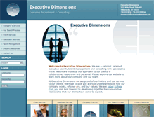 Tablet Screenshot of executivedimensions.com